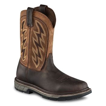 Red Wing Rio Flex 11-inch Waterproof Soft Toe Pull-On Mens Work Boots Dark Brown - Style 1104